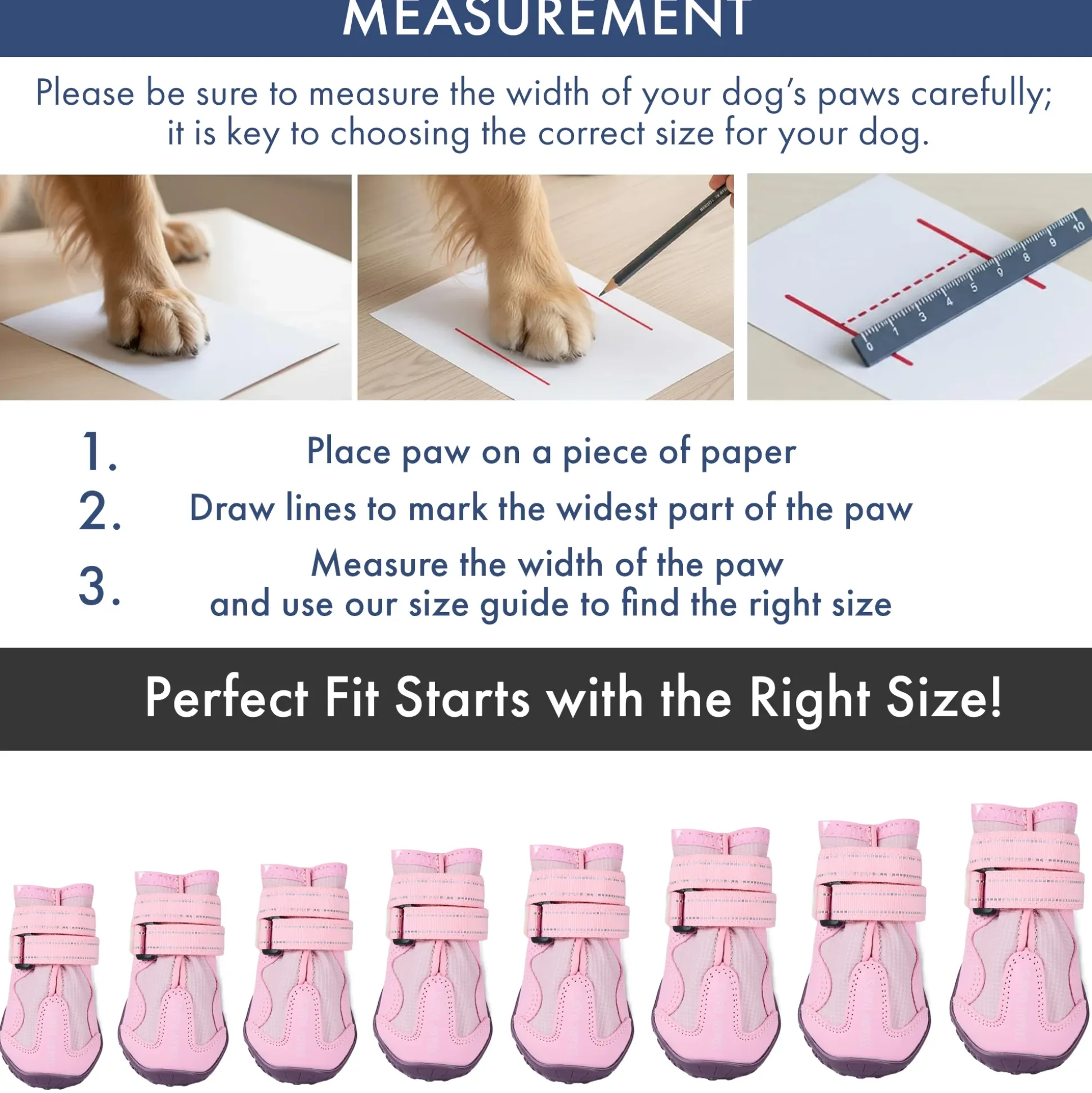 Spark Paws 365 - The All-Season Dog Shoes - Pink