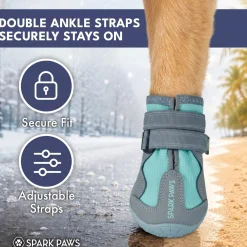 Spark Paws 365 - The All-Season Dog Shoes - Teal
