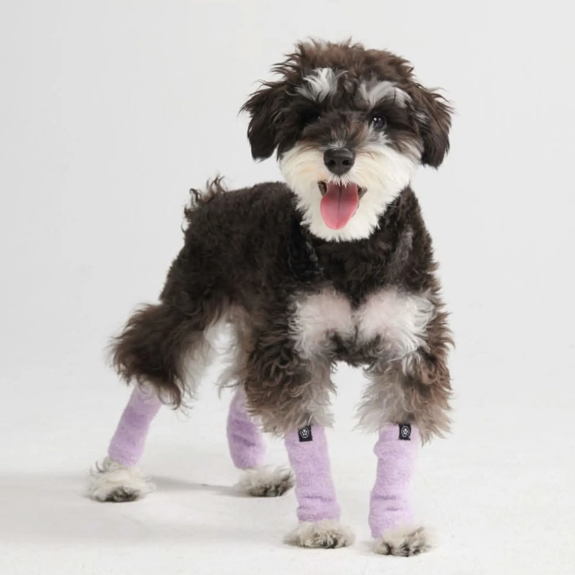 Stretchy Fleece Dog Leg Warmer Sleeves - Purple