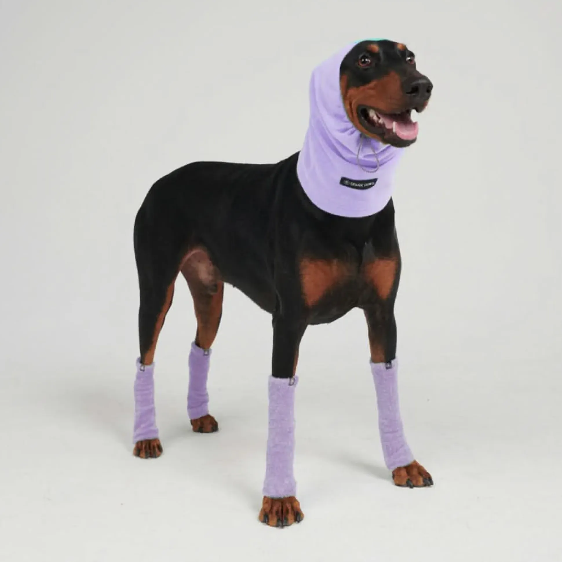 Stretchy Fleece Dog Leg Warmer Sleeves - Purple