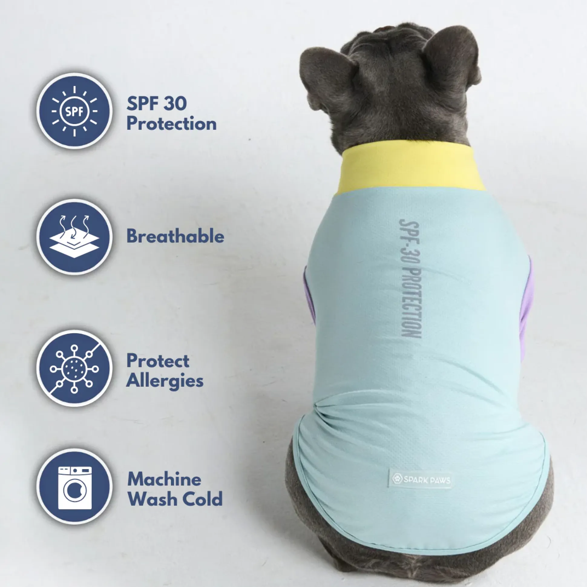 Sunblock Dog T-Shirt - Color Block