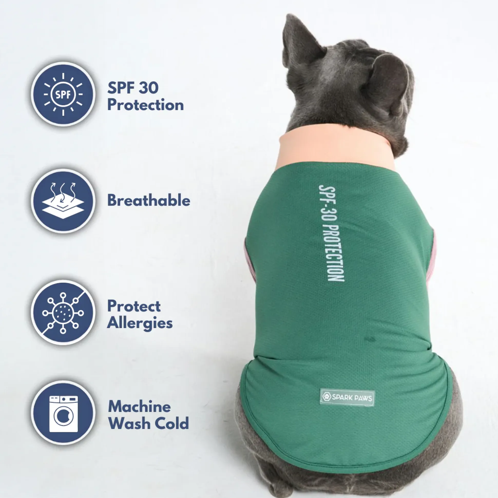 Sunblock Dog T-Shirt - Color Block