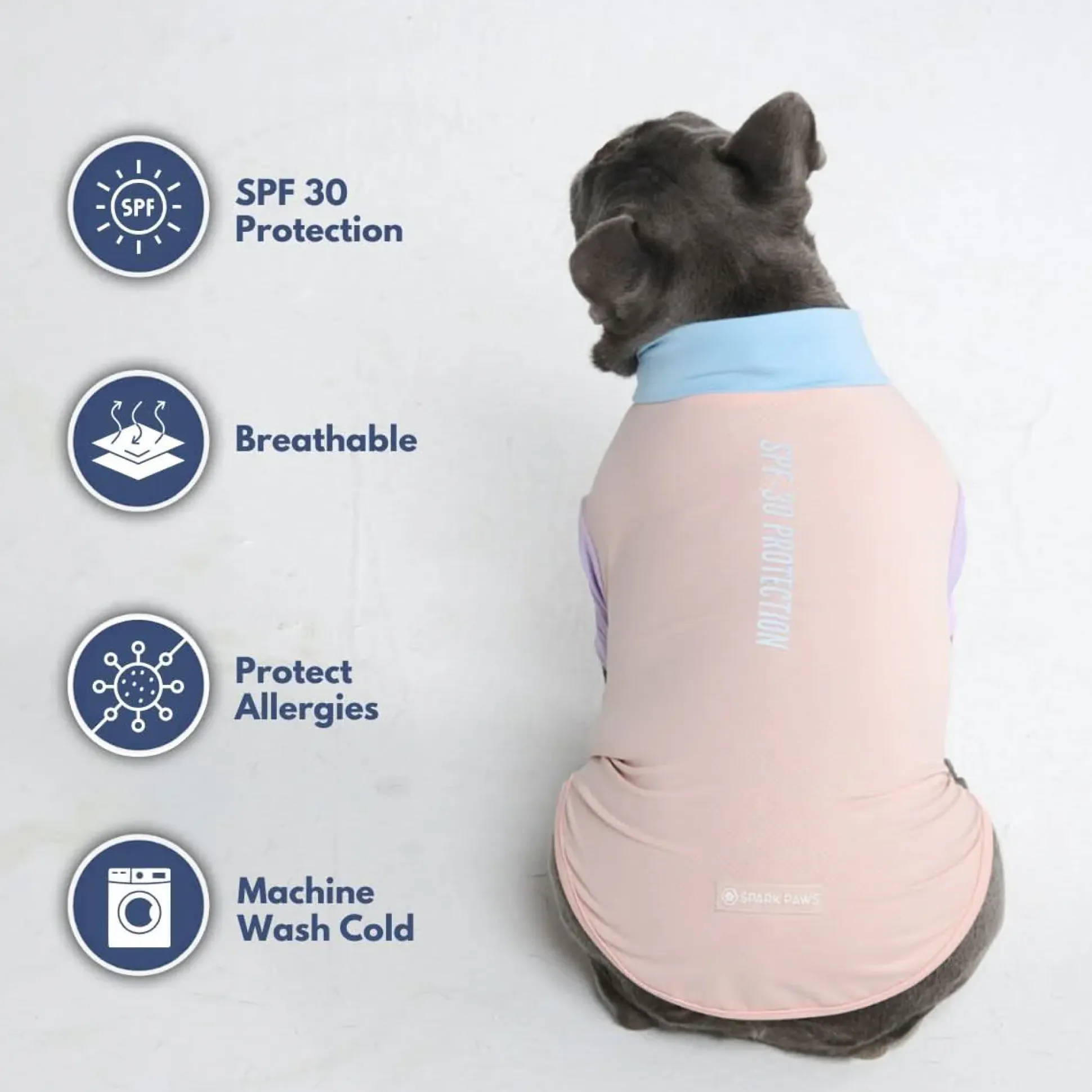 Sunblock Dog T-Shirt - Color Block