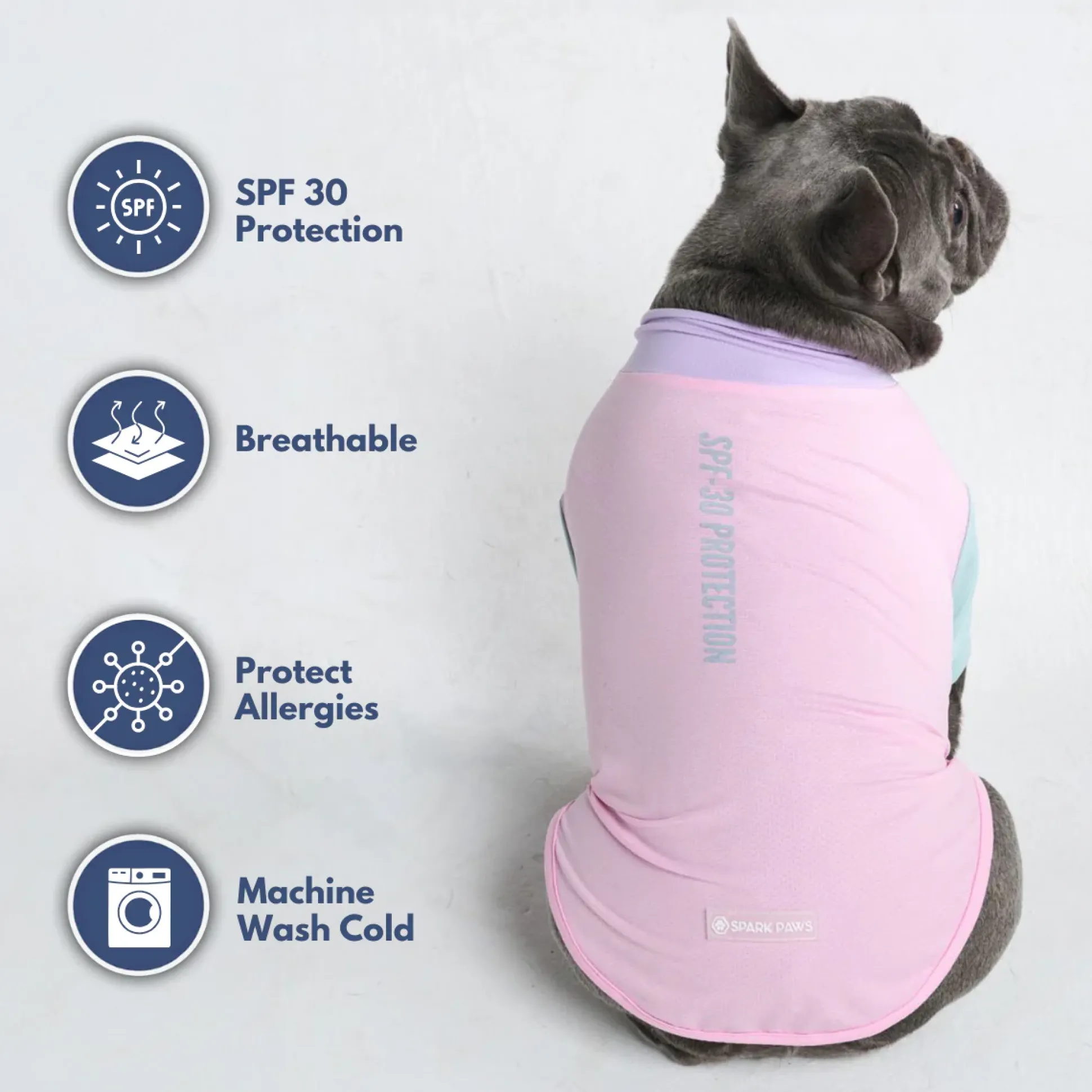 Sunblock Dog T-Shirt - Color Block