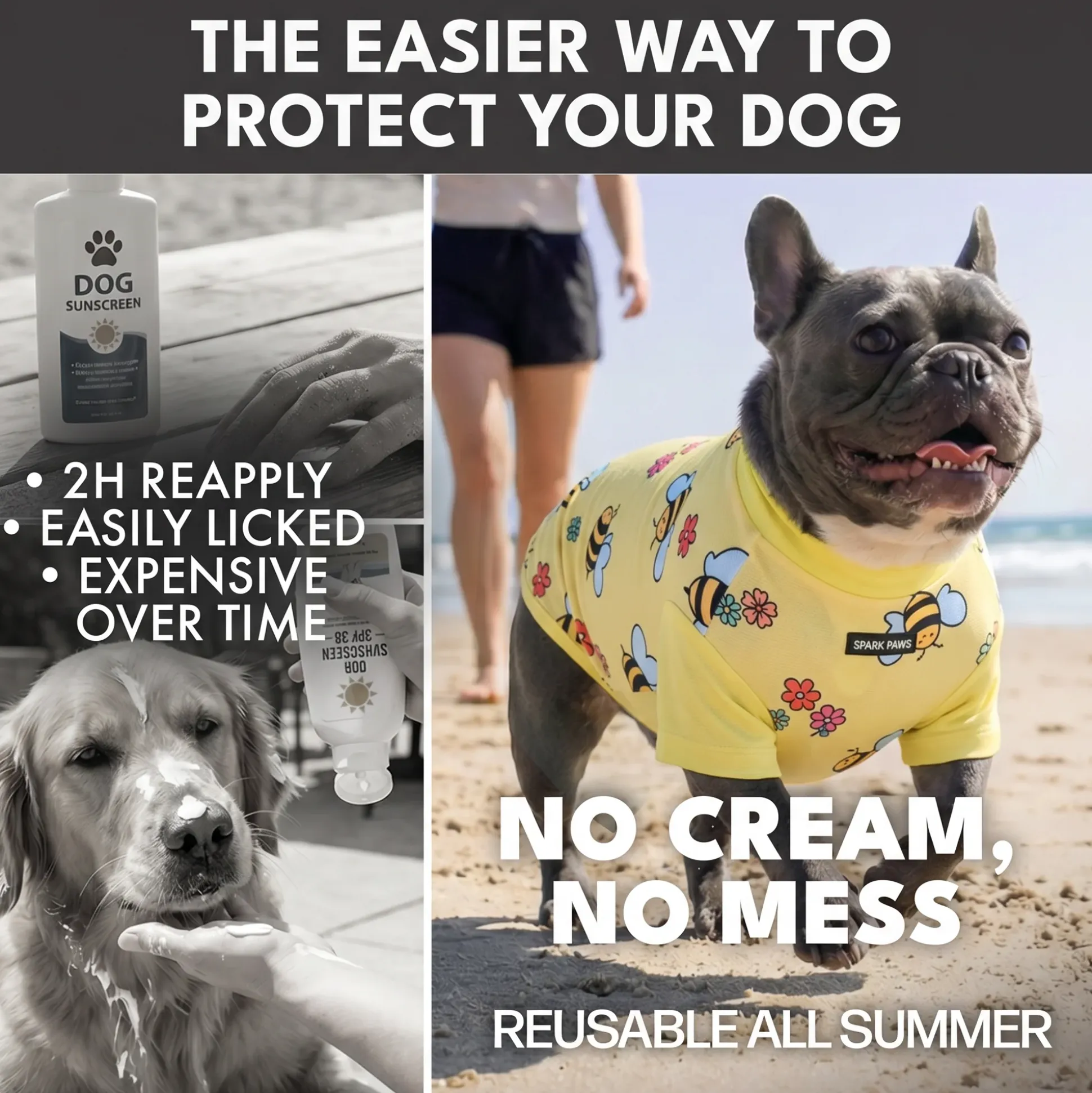 Sunblock Dog T-Shirt 2-pack