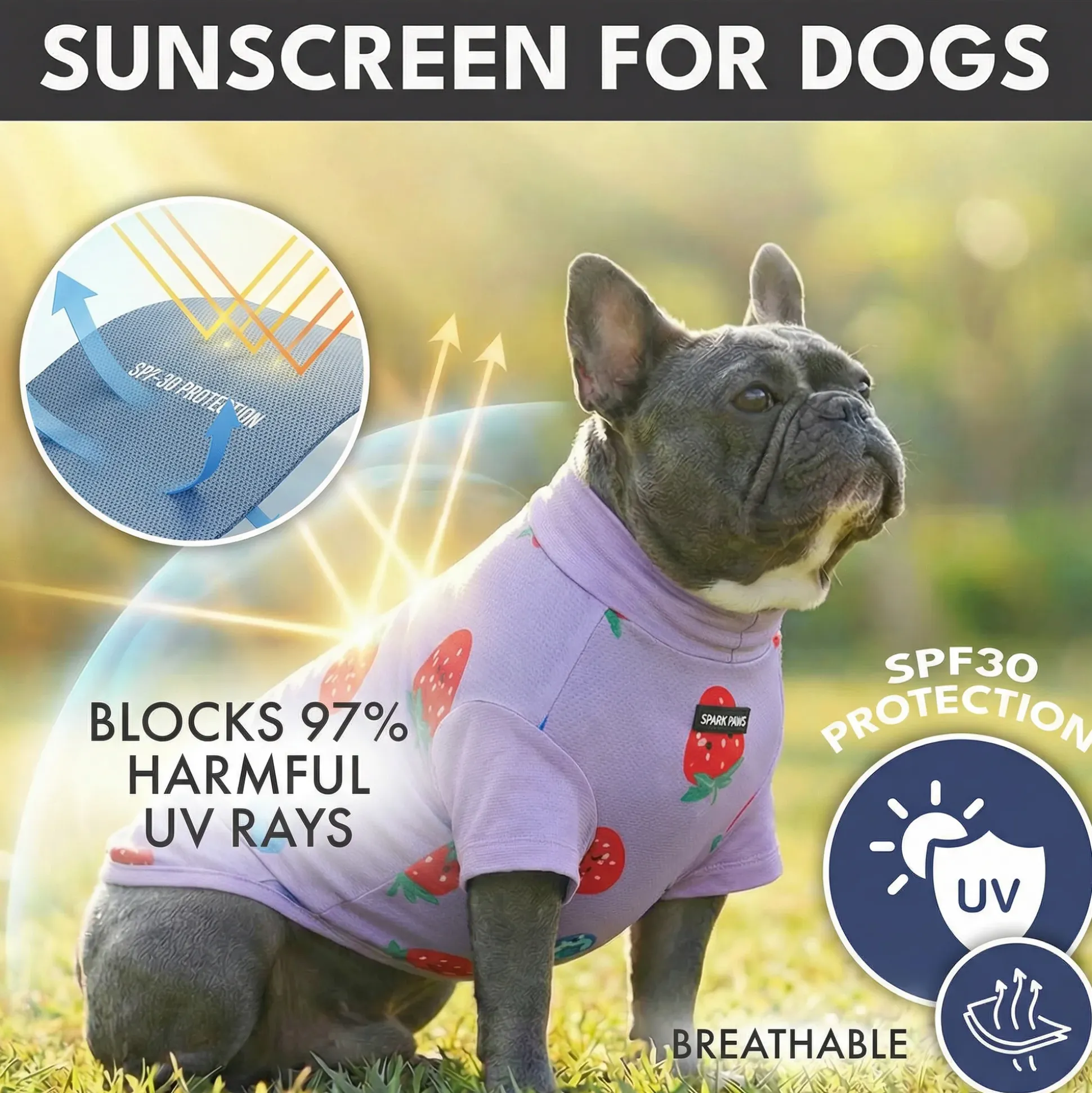 Sunblock Dog T-Shirt 2-pack