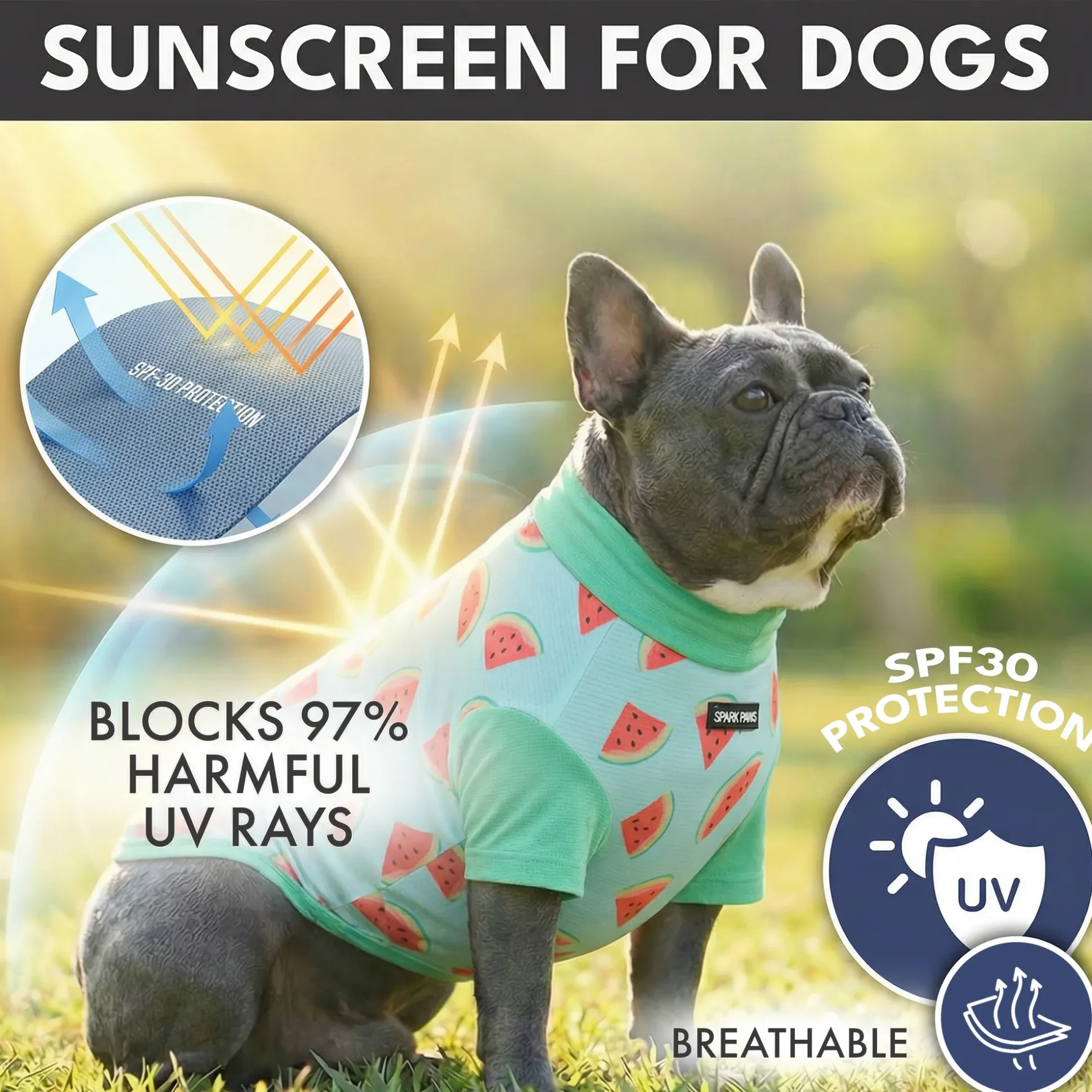 Sunblock Dog T-Shirt 2-pack