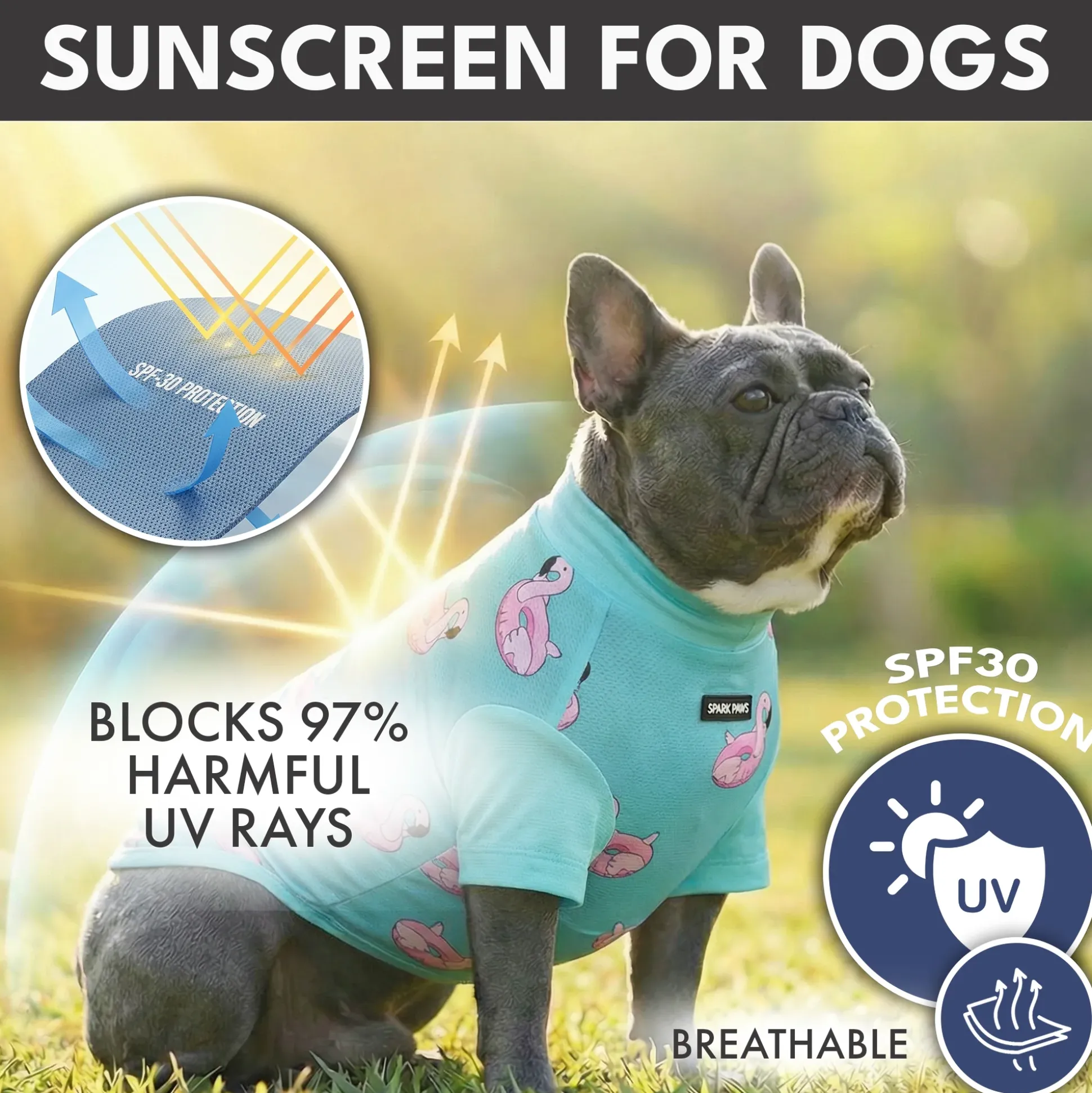 Sunblock Dog T-Shirt 2-pack