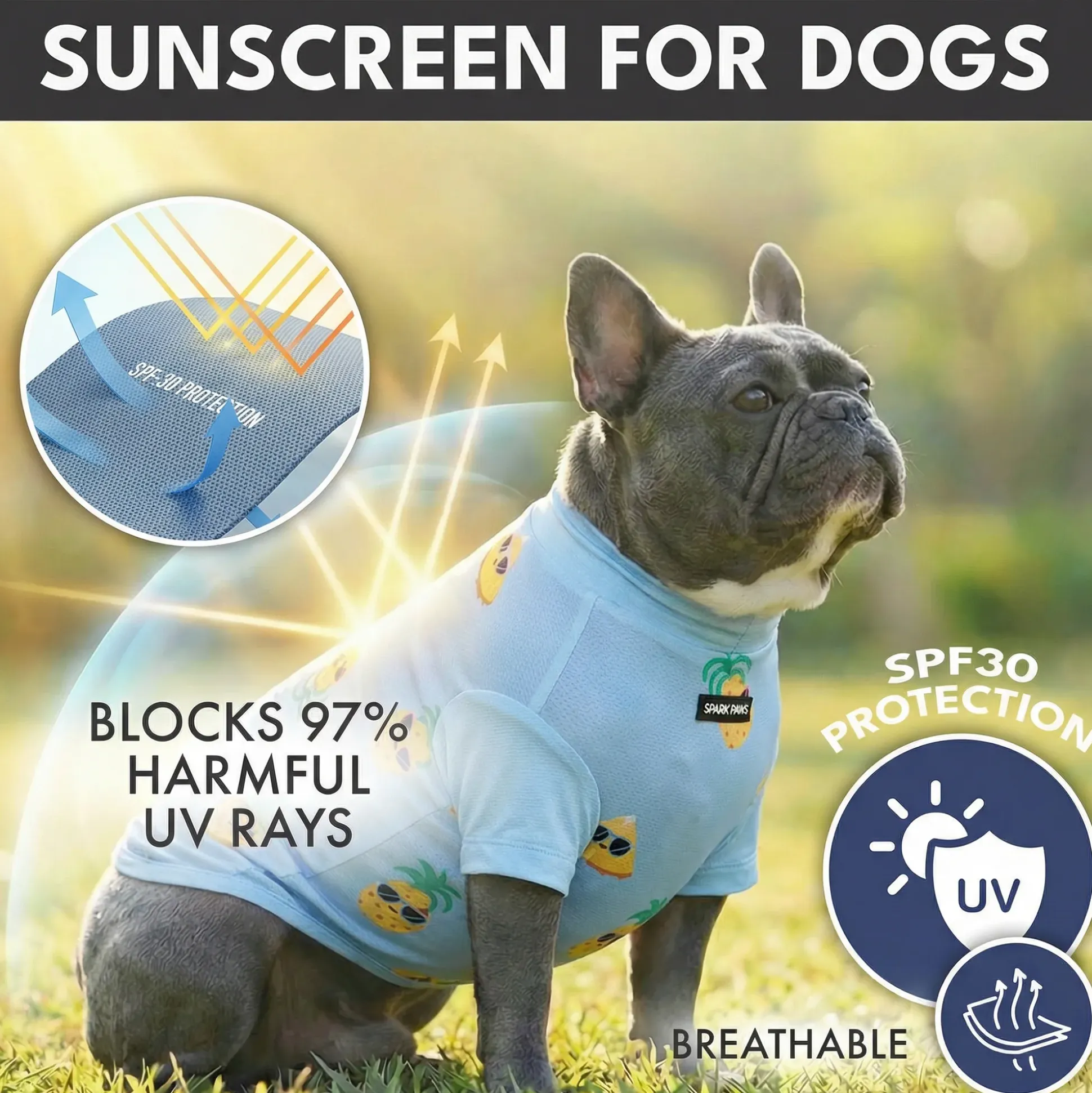 Sunblock Dog T-Shirt 2-pack