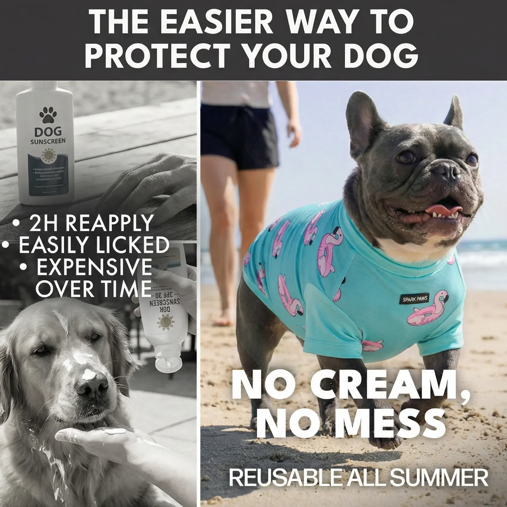 Sunblock Dog T-Shirt 2-pack