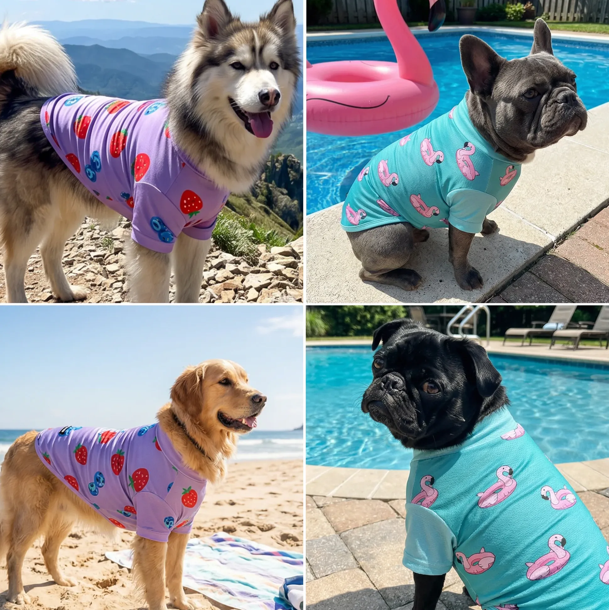 Sunblock Dog T-Shirt 2-pack