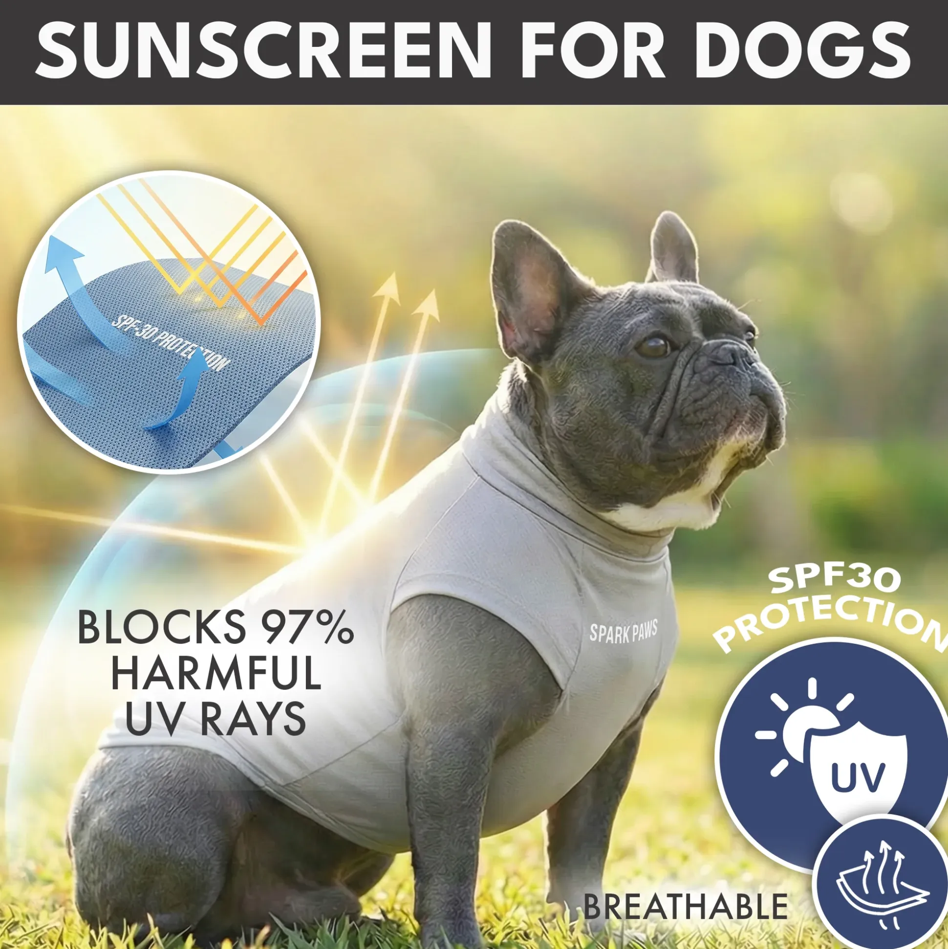 Sunblock Dog T-Shirt 2-pack