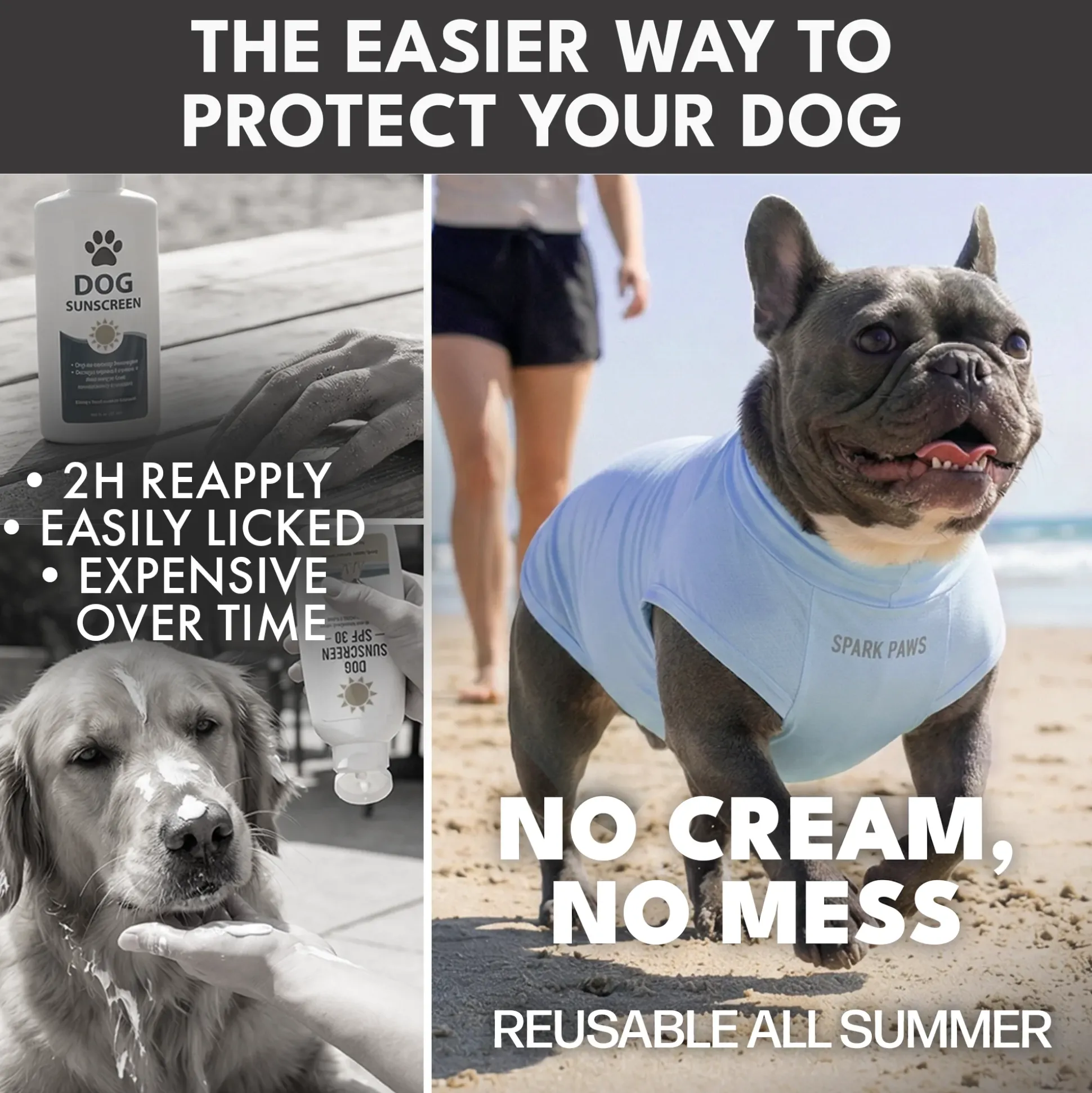 Sunblock Dog T-Shirt 2-pack
