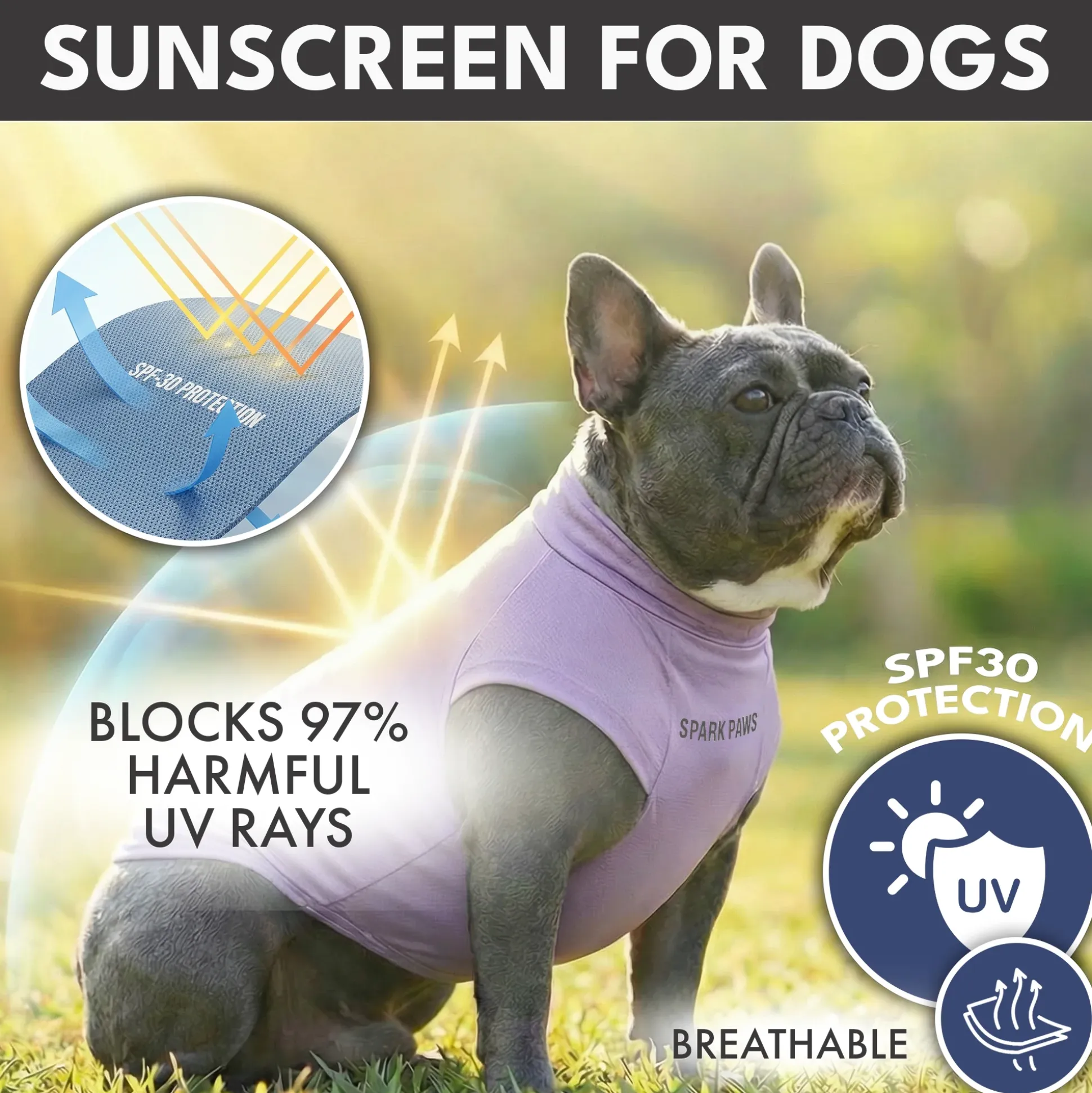 Sunblock Dog T-Shirt 2-pack