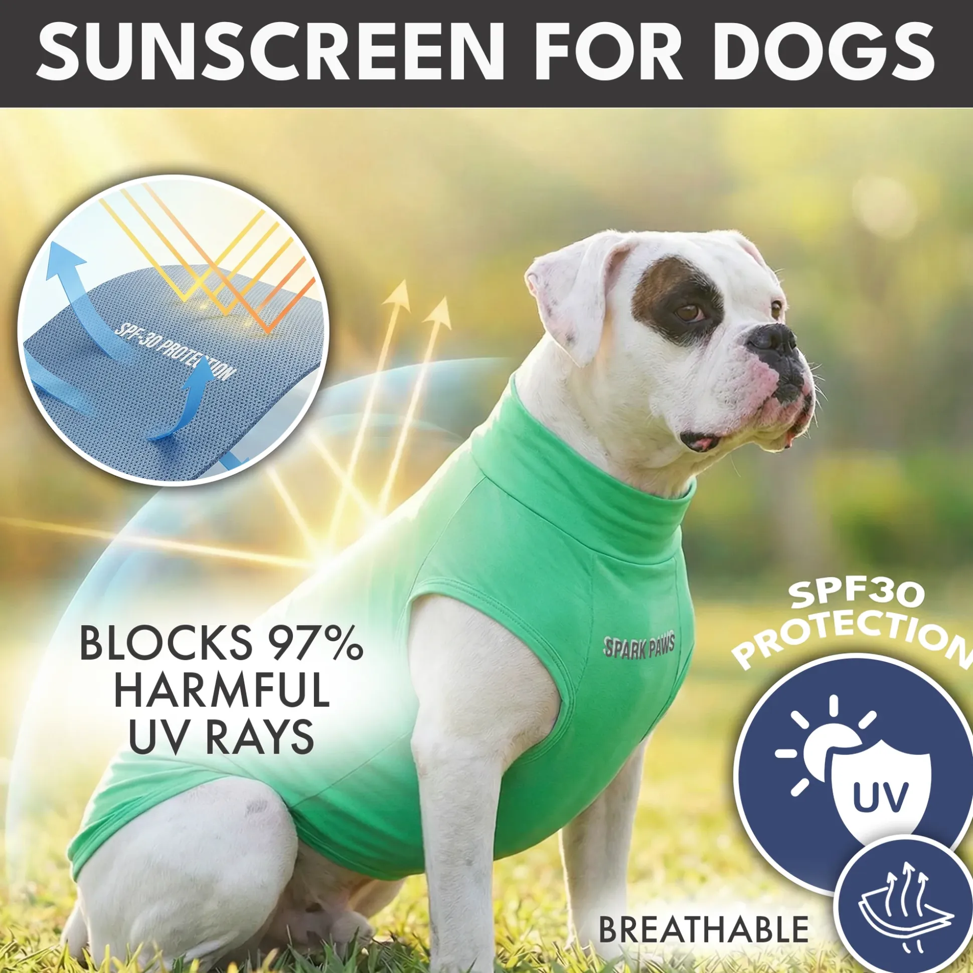Sunblock Dog T-Shirt 2-pack