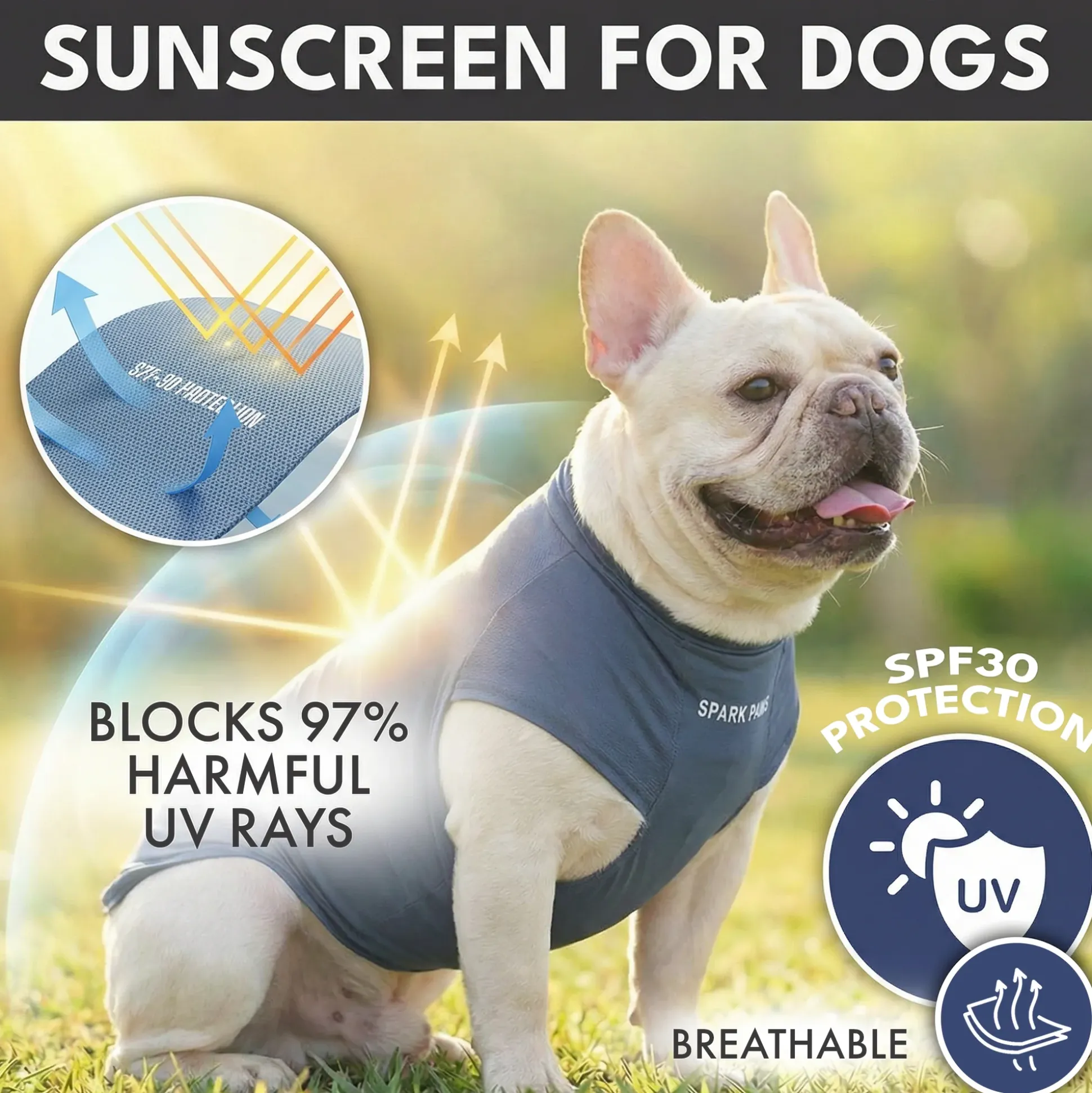 Sunblock Dog T-Shirt 2-pack