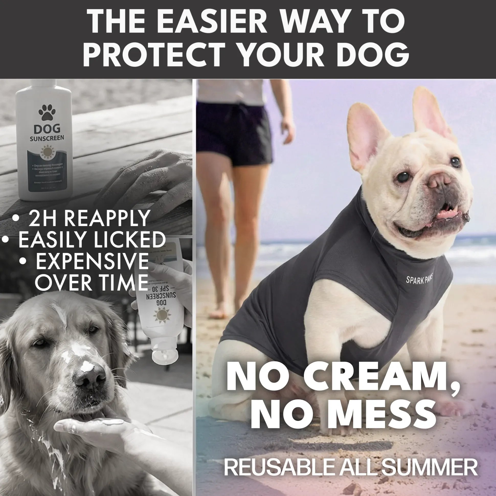 Sunblock Dog T-Shirt 2-pack