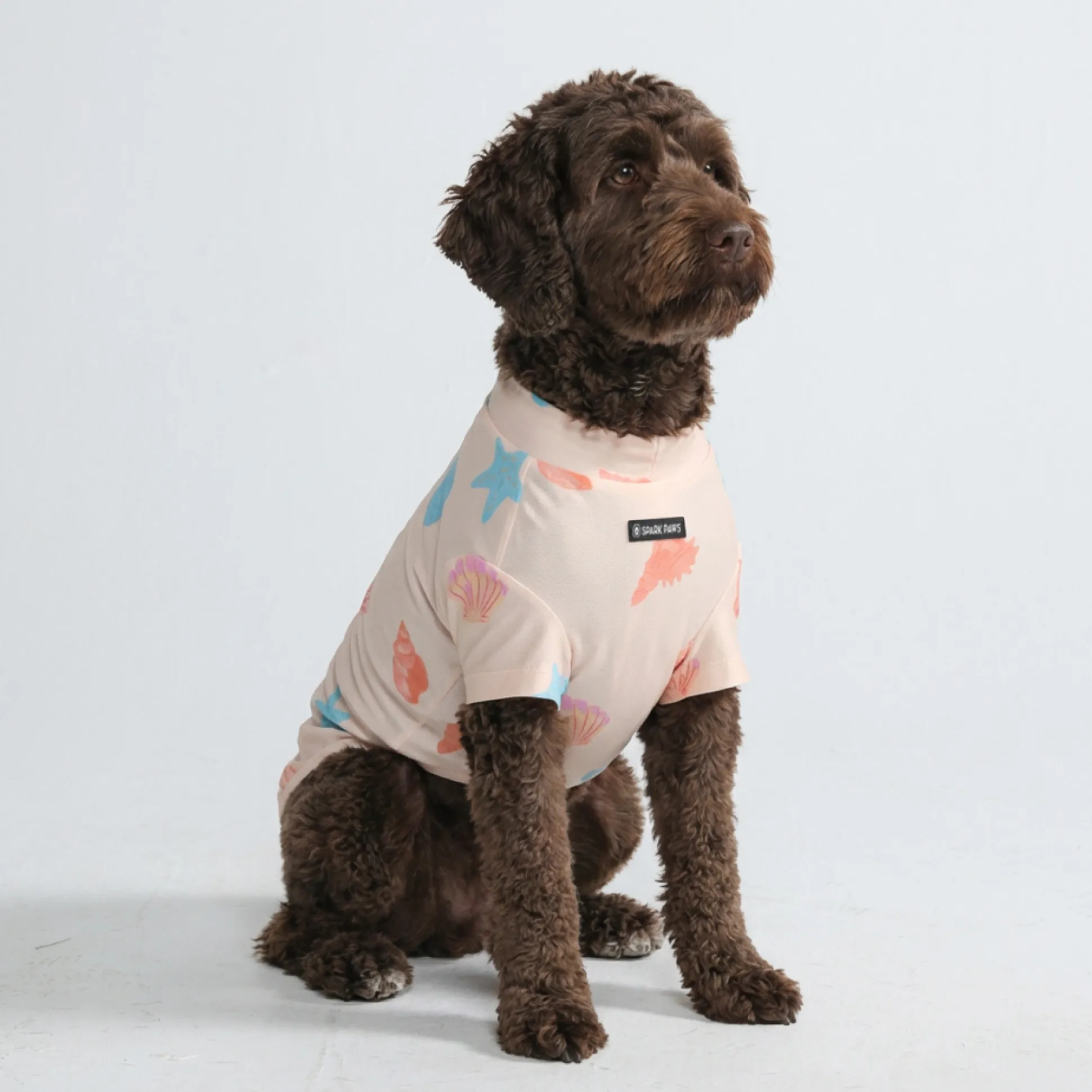 Sunblock Dog T-Shirt - Seashell