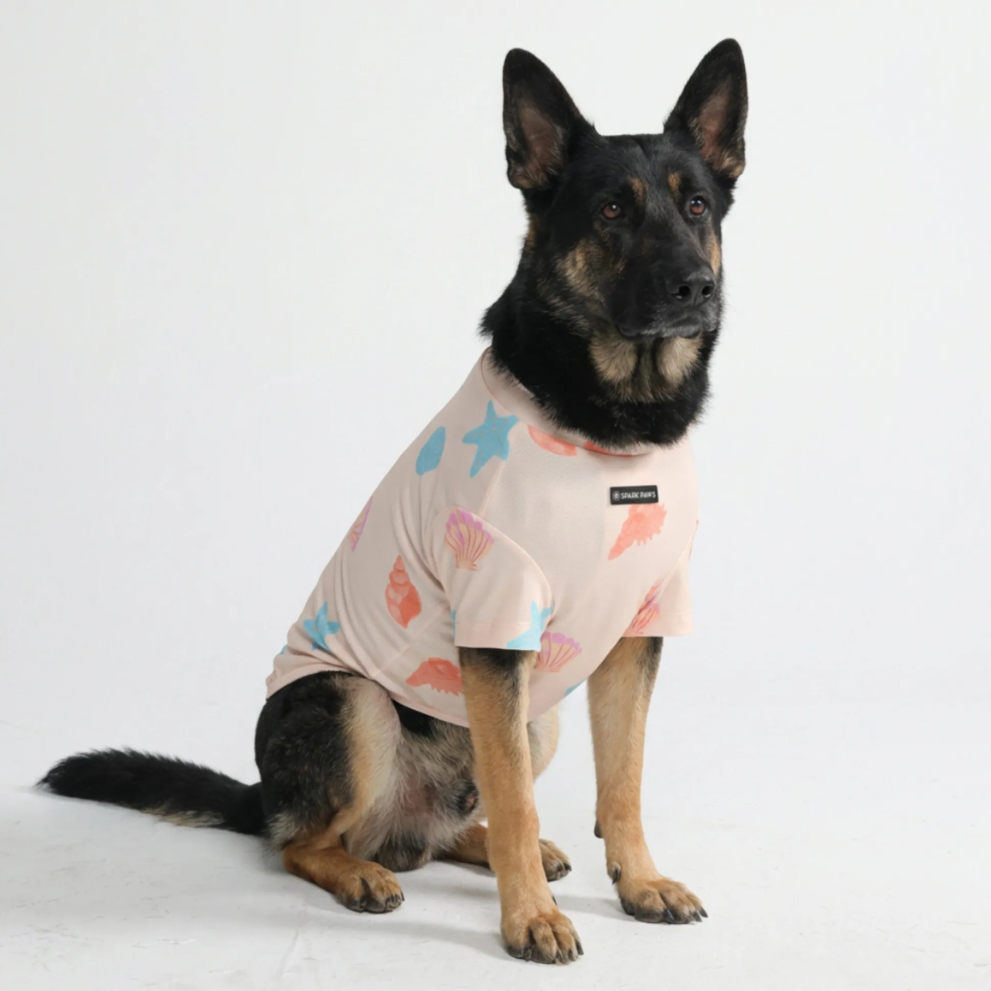 Sunblock Dog T-Shirt - Seashell