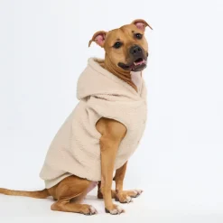 Teddy Sherpa Dog Jacket - Beige