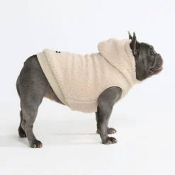 Teddy Sherpa Dog Jacket - Beige