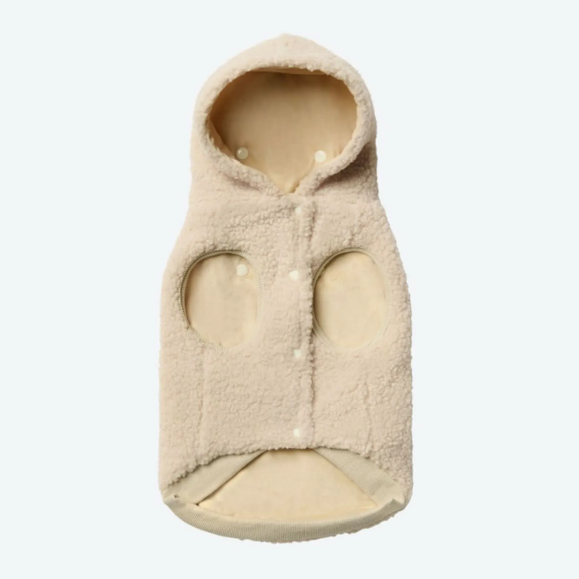 Teddy Sherpa Dog Jacket - Beige