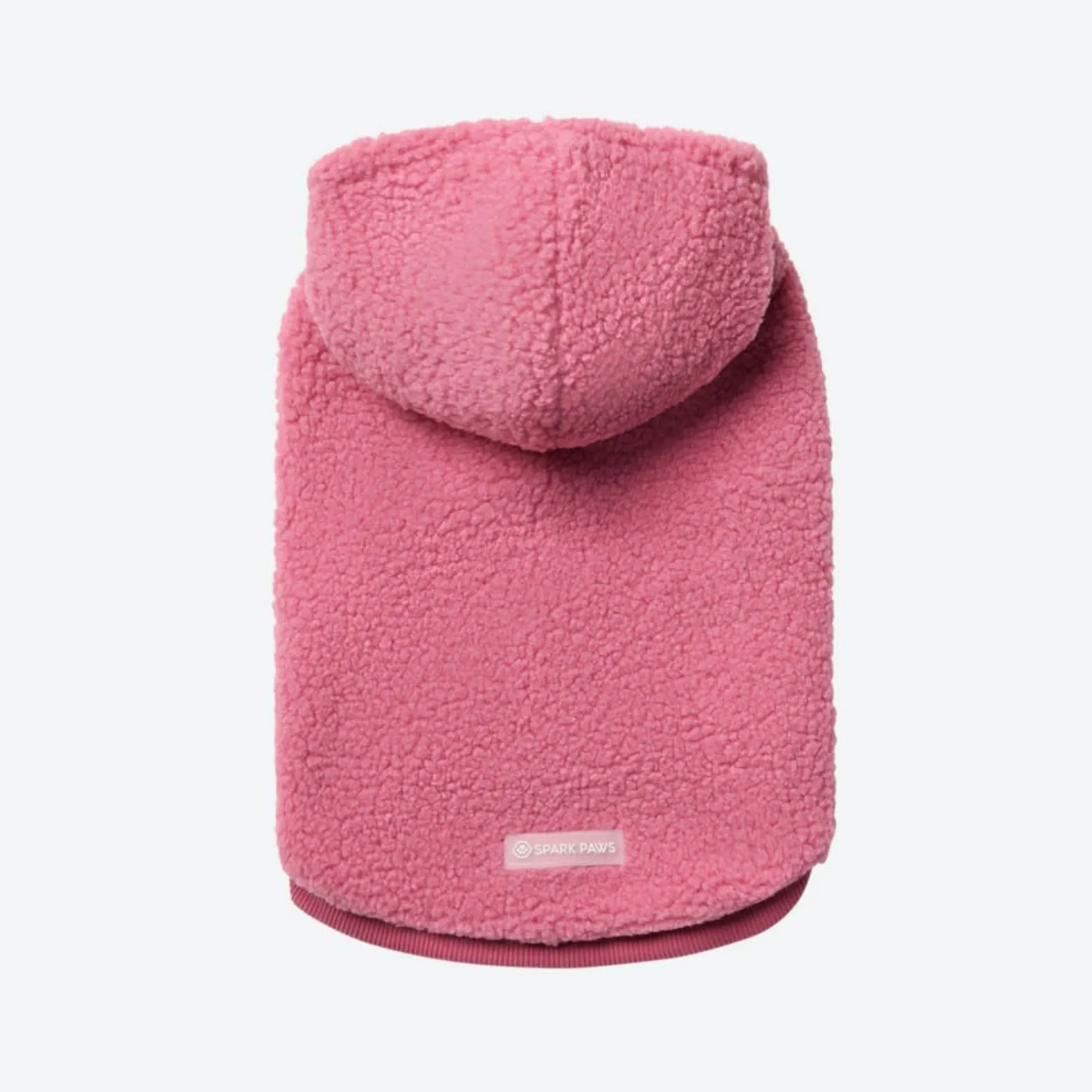 Teddy Sherpa Dog Jacket - Dark Pink