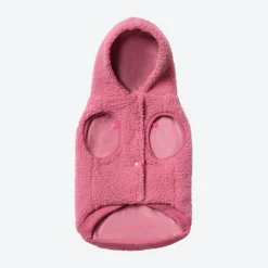 Teddy Sherpa Dog Jacket - Dark Pink