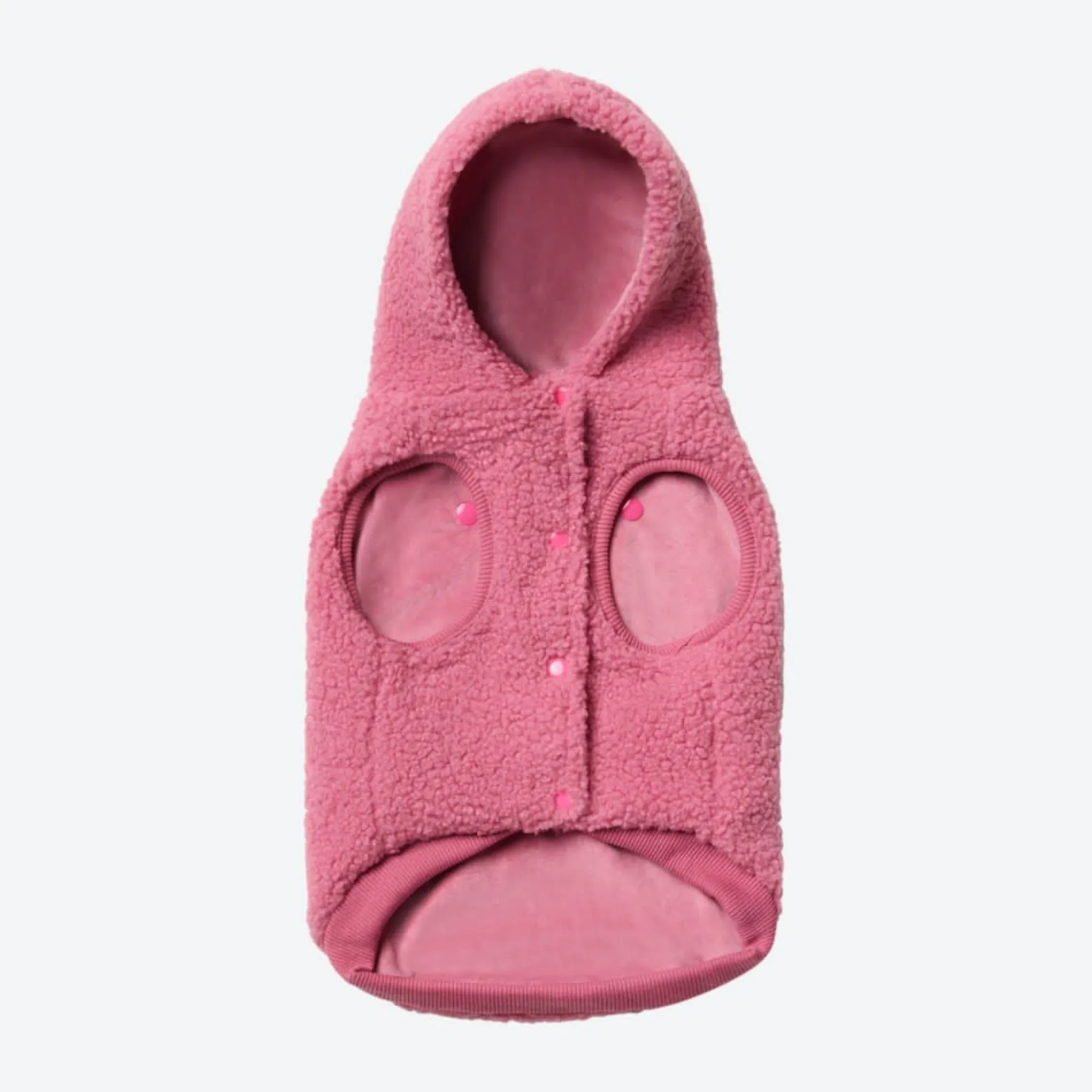 Teddy Sherpa Dog Jacket - Dark Pink