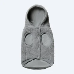 Teddy Sherpa Dog Jacket - Silver Gray