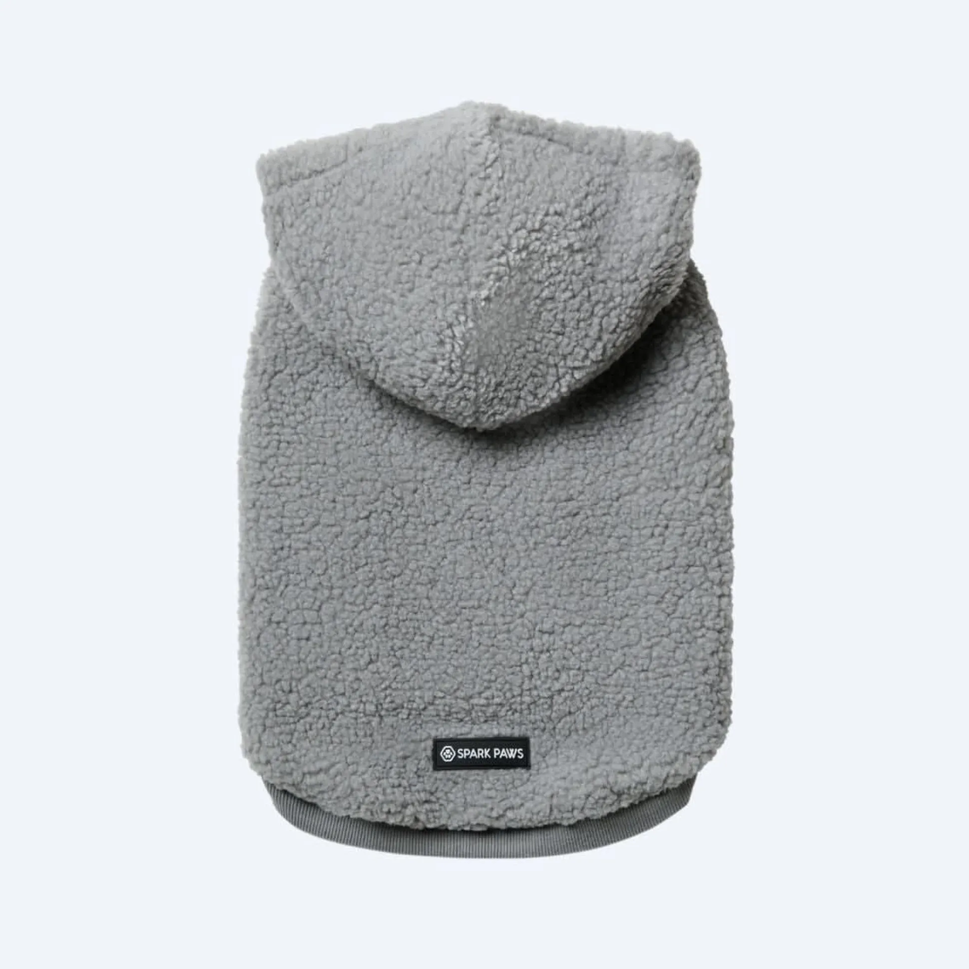 Teddy Sherpa Dog Jacket - Silver Gray