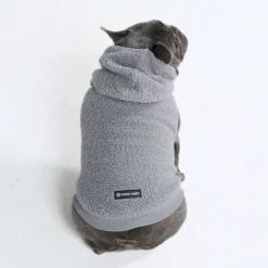 Teddy Sherpa Dog Jacket - Silver Gray