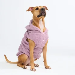 Teddy Sherpa Dog Jacket - Taupe