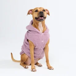 Teddy Sherpa Dog Jacket - Taupe