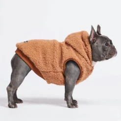 Teddy Sherpa Fleece Dog Jacket - Brown