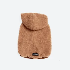 Teddy Sherpa Fleece Dog Jacket - Brown