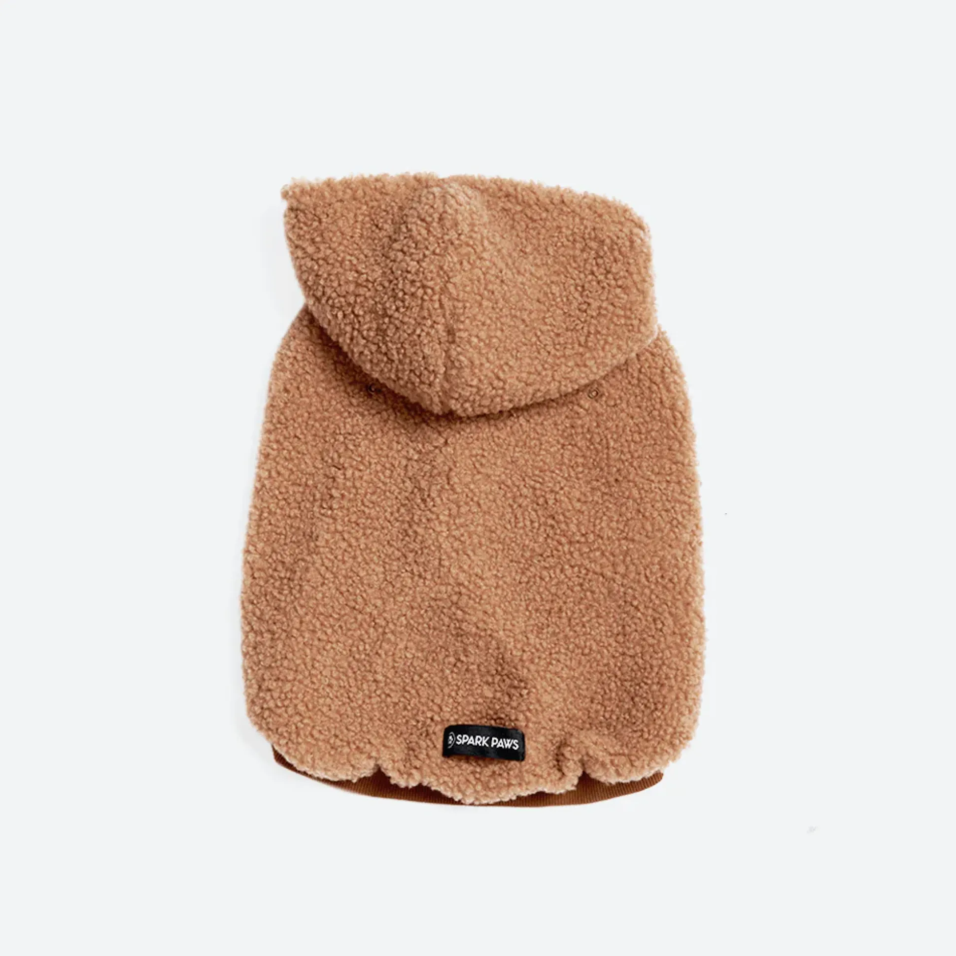 Teddy Sherpa Fleece Dog Jacket - Brown