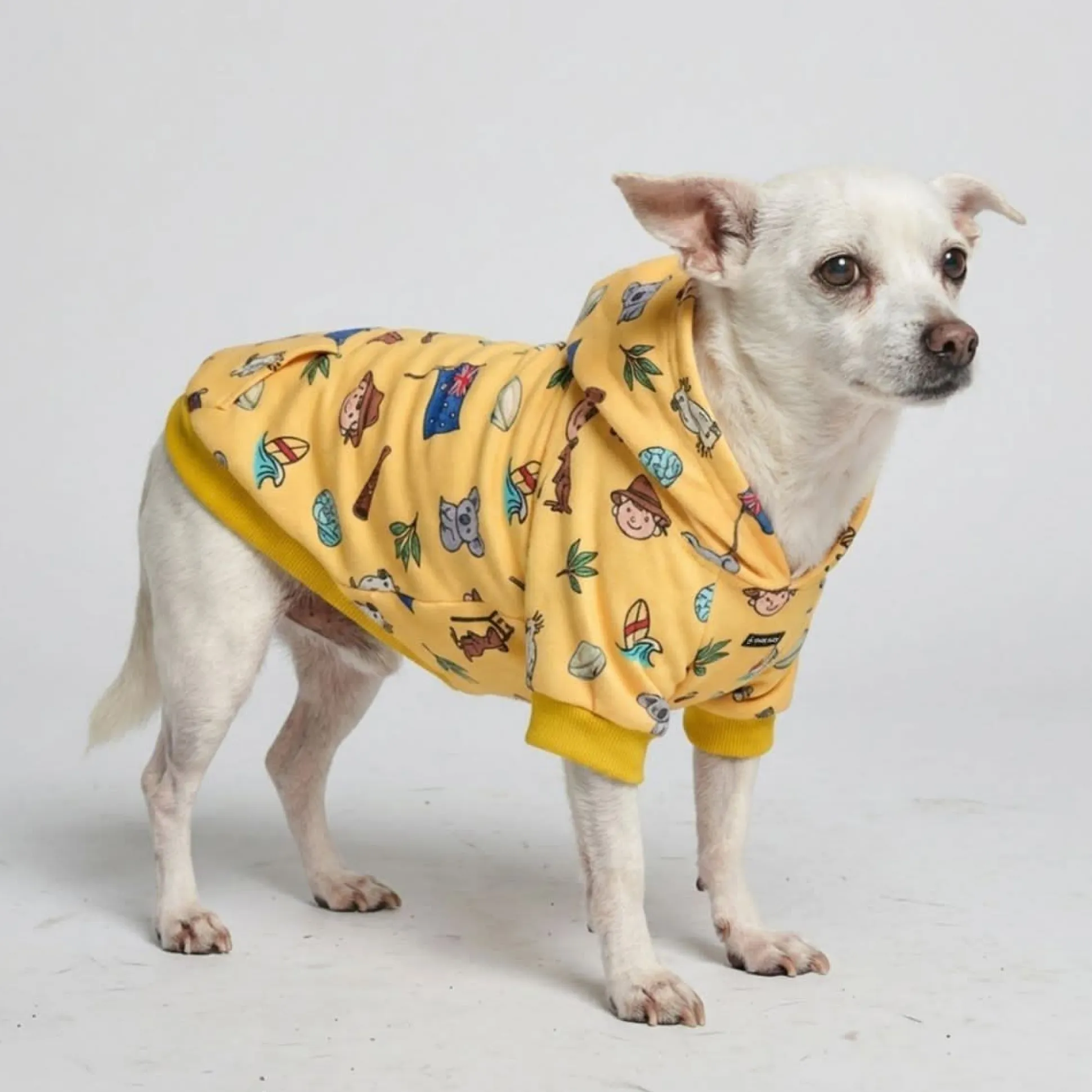 The Australia Dog Hoodie - Yellow