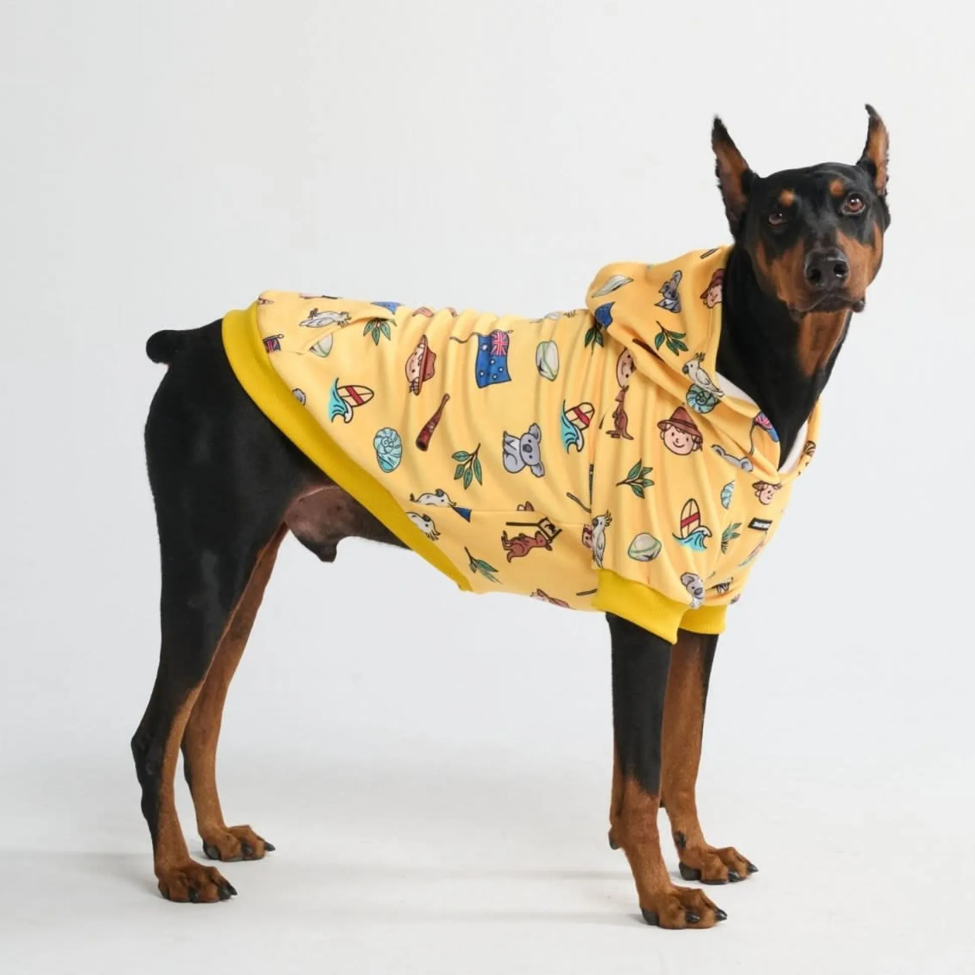 The Australia Dog Hoodie - Yellow