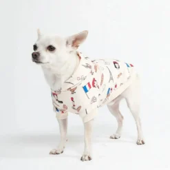 The France Dog Hoodie - Beige
