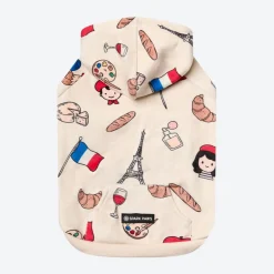 The France Dog Hoodie - Beige