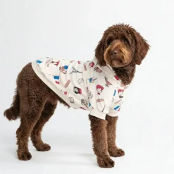 The France Dog Hoodie - Beige