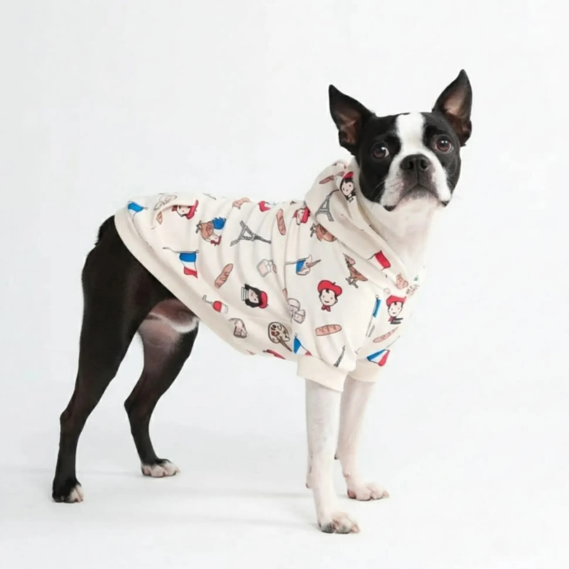 The France Dog Hoodie - Beige