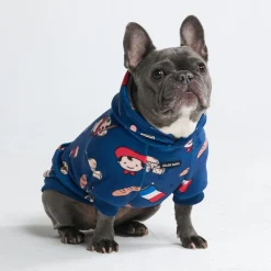 The France Dog Hoodie - Blue