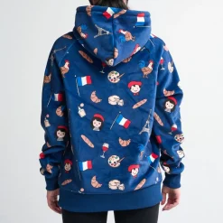 The France Human Hoodie - Blue