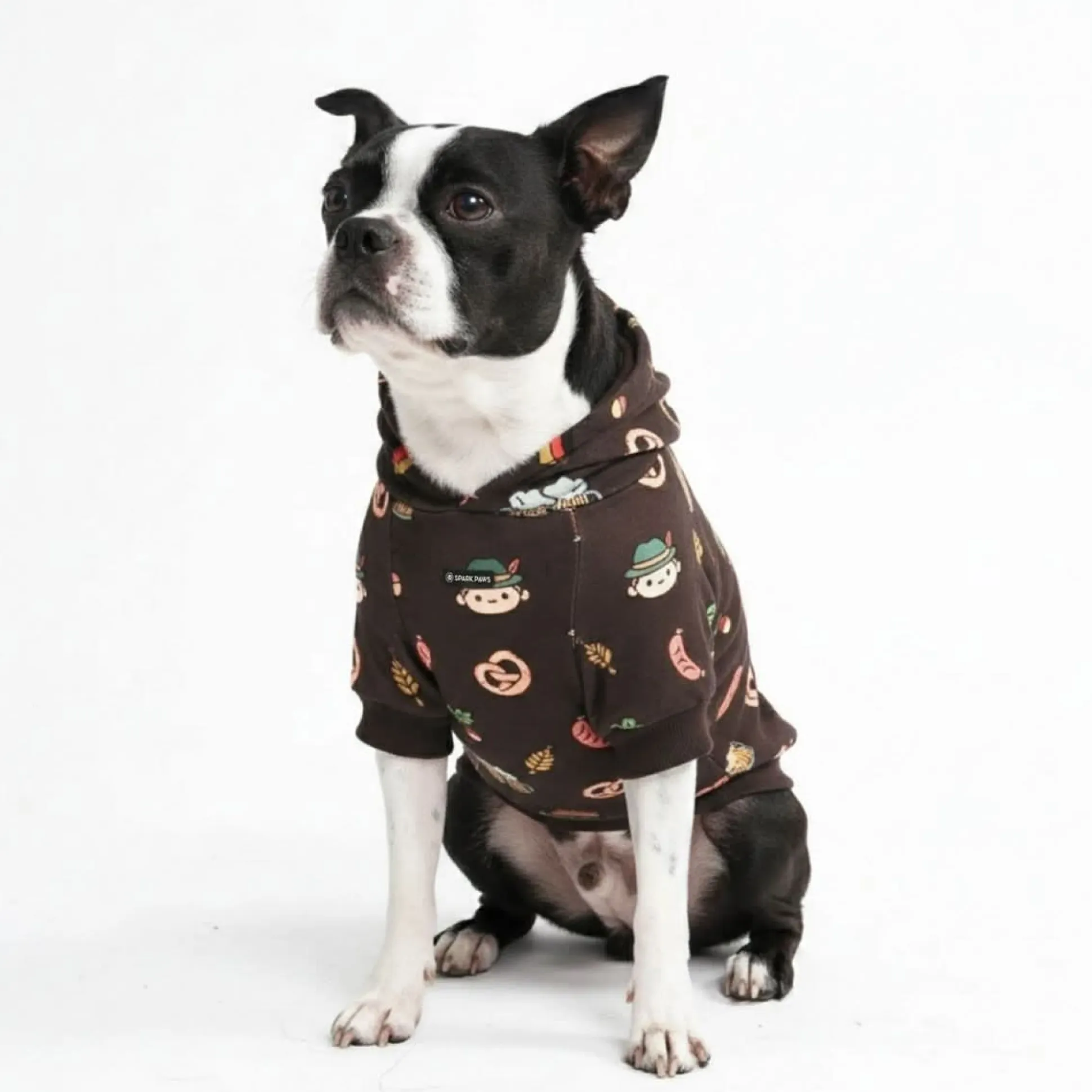 The Germany Dog Hoodie - Dark Brown