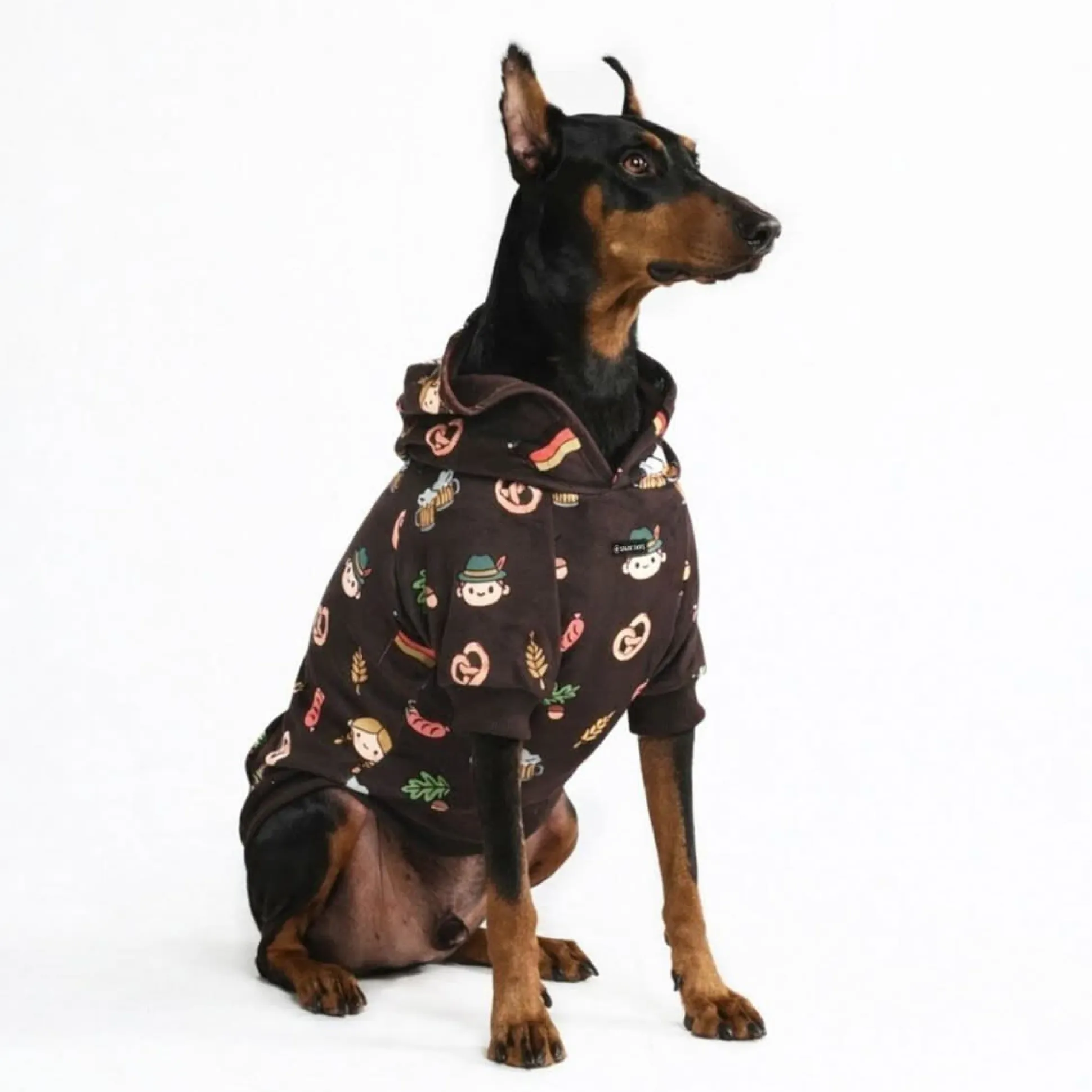 The Germany Dog Hoodie - Dark Brown