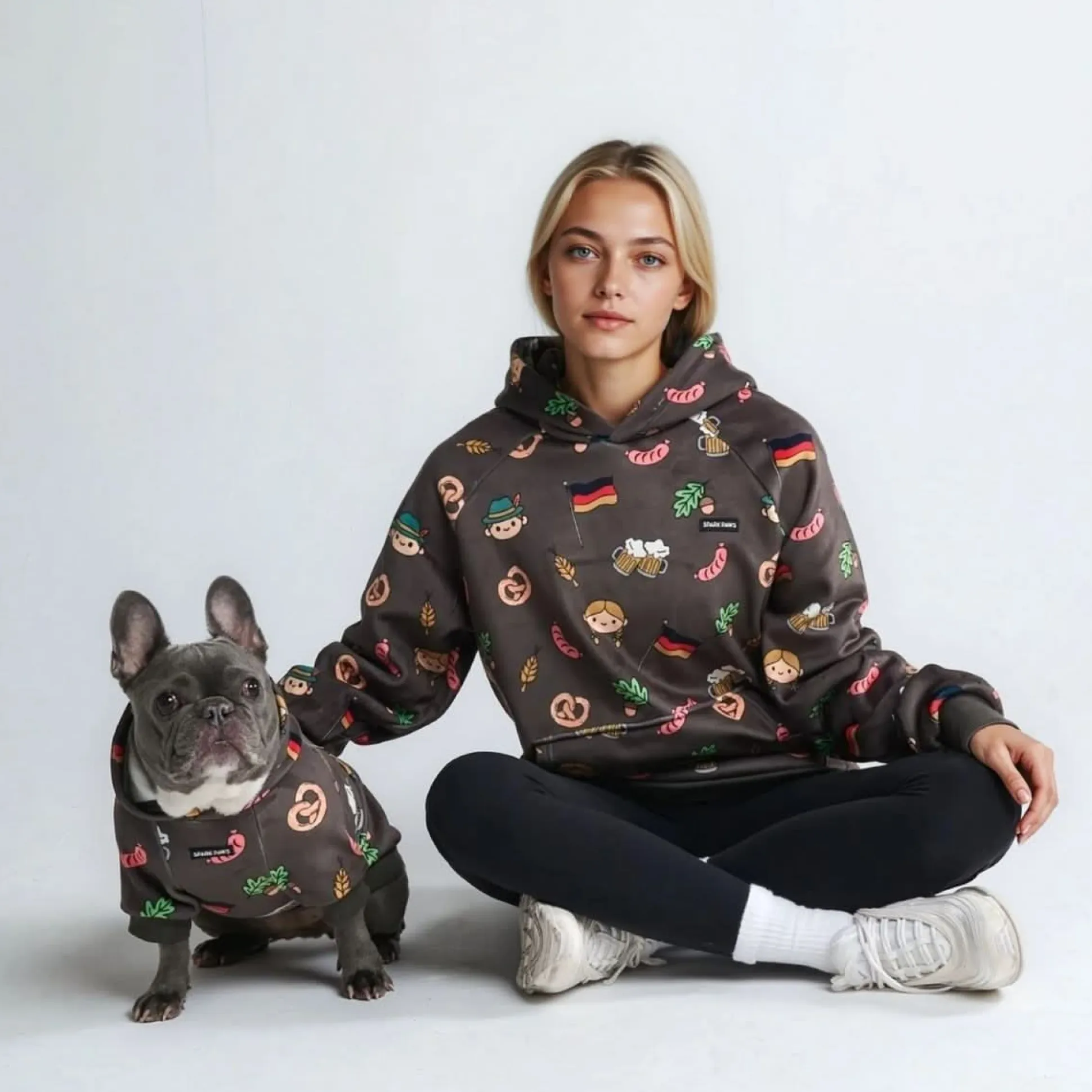 The Germany Dog Hoodie - Dark Brown