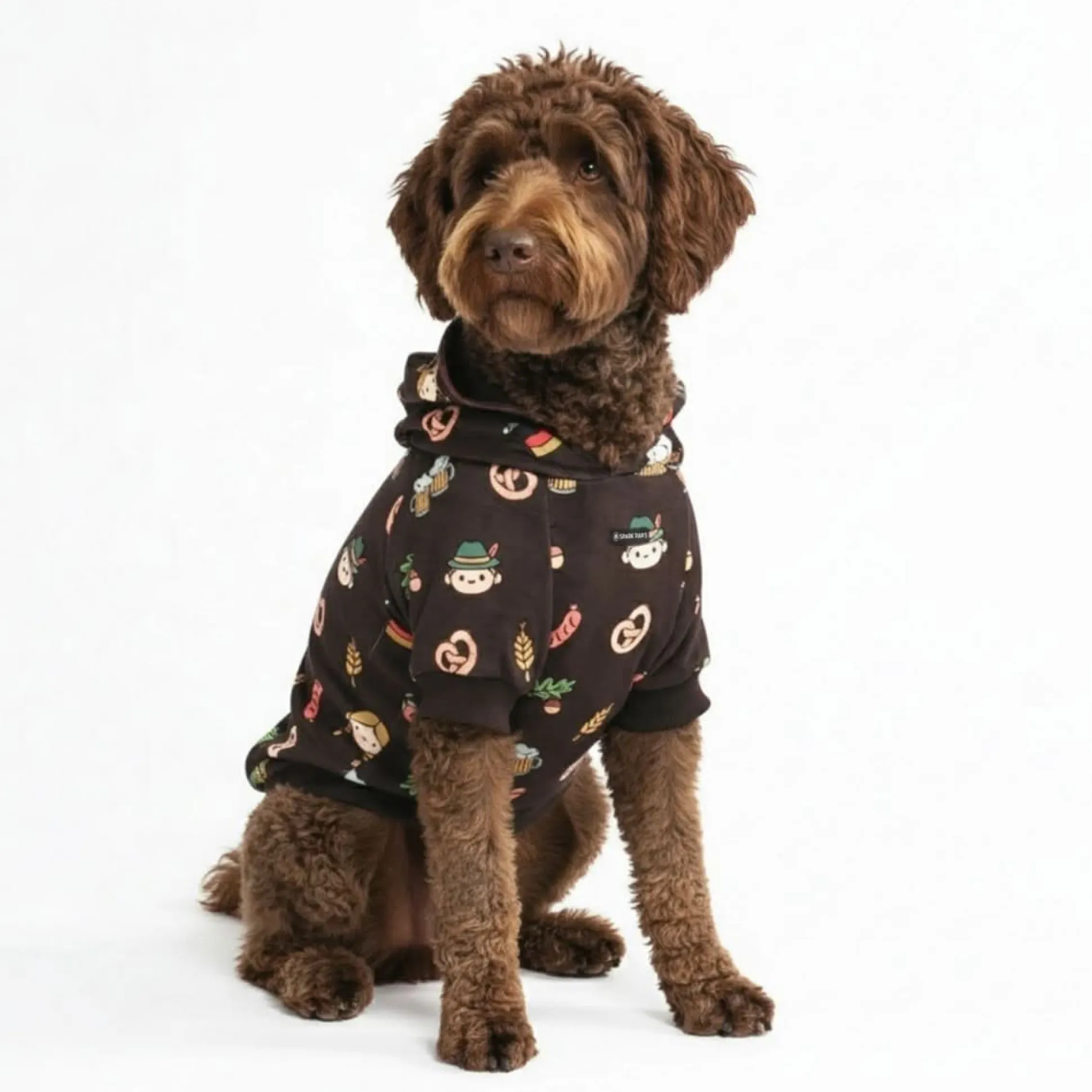 The Germany Dog Hoodie - Dark Brown
