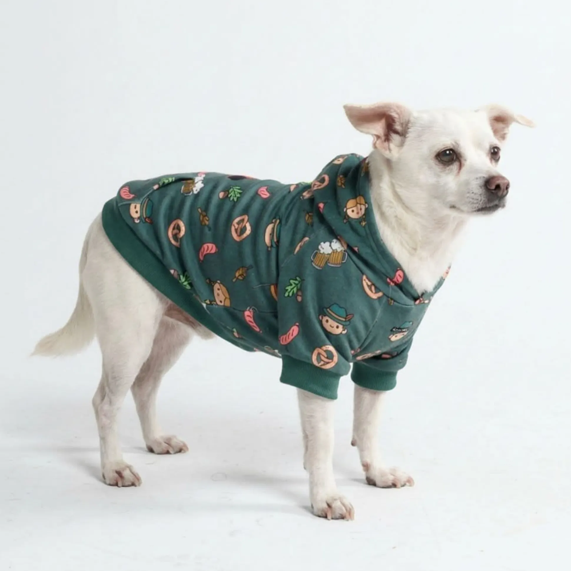 The Germany Dog Hoodie - Dark Green